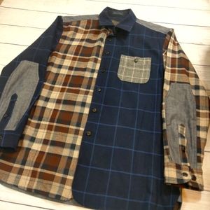 PENDLETON WOOL/DENIM MIX-IT-UP Flannel Shirt
